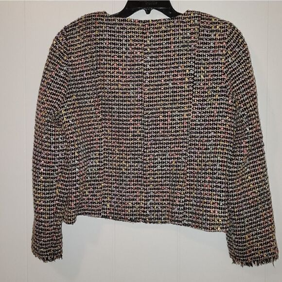 Cynthia Max pastel tweed blazer jacket L - Picture 5 of 6